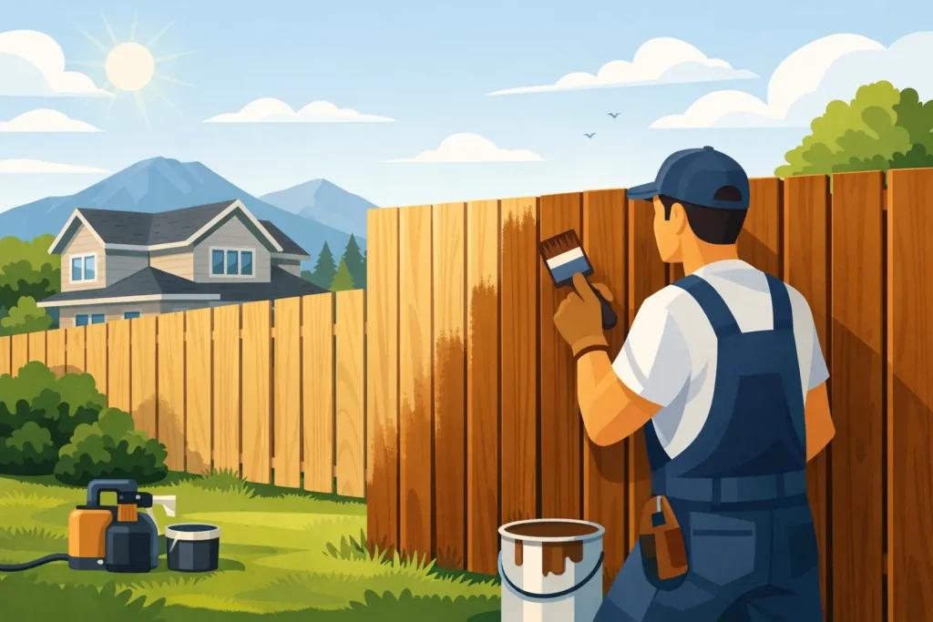 Fence Staining Knoxville Homeowners Can Trust