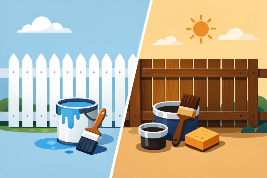 Paint vs Stain Fence: Which Is Better?