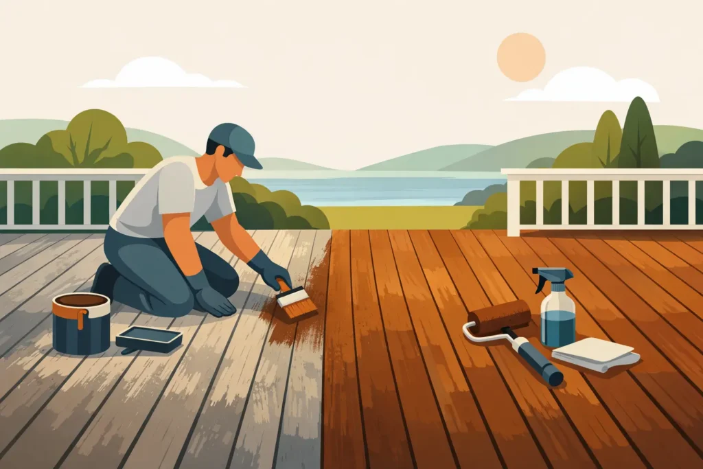 How to Stain an Old Deck the Right Way