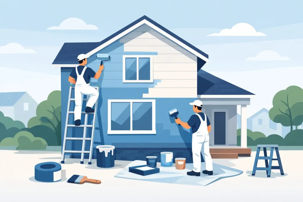 Residential Exterior Painting Step by Step