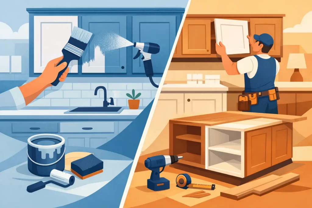 Cabinet Refinishing Versus Replacement Cost
