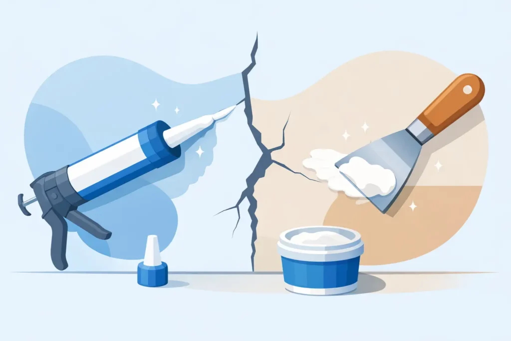 Caulk or Spackle for Cracks? Choose the Right Fix