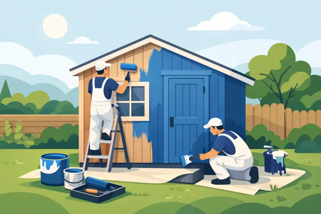 What to Expect From Shed Painting Services Near Me