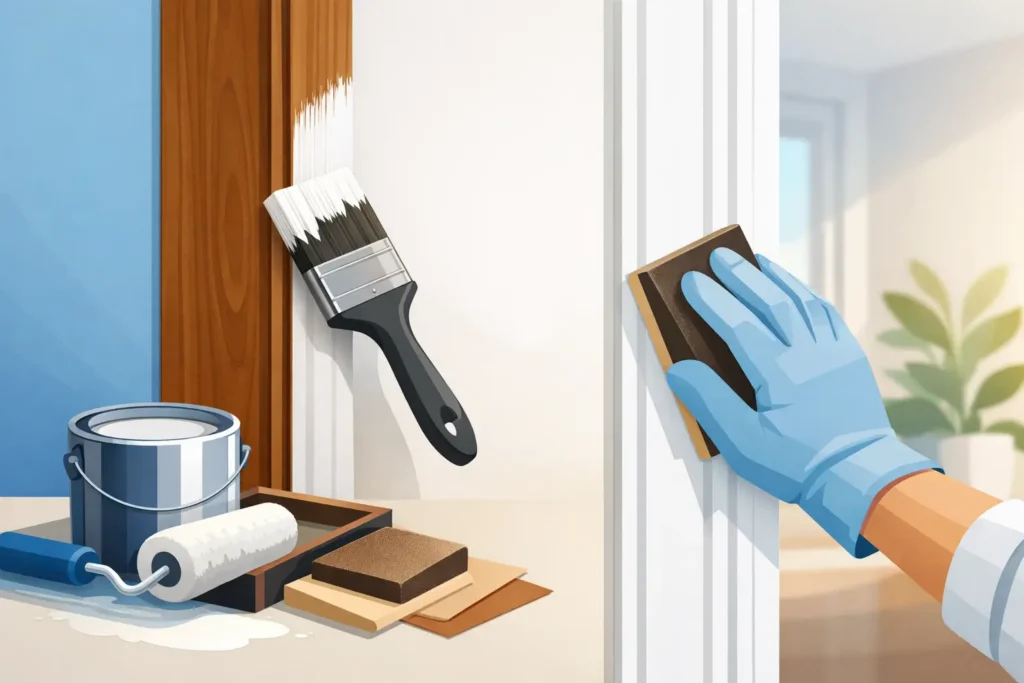 How to Paint Stained Trim for a Smooth Finish