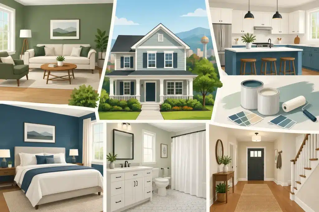 A Knoxville Home Repaint Example, Room by Room