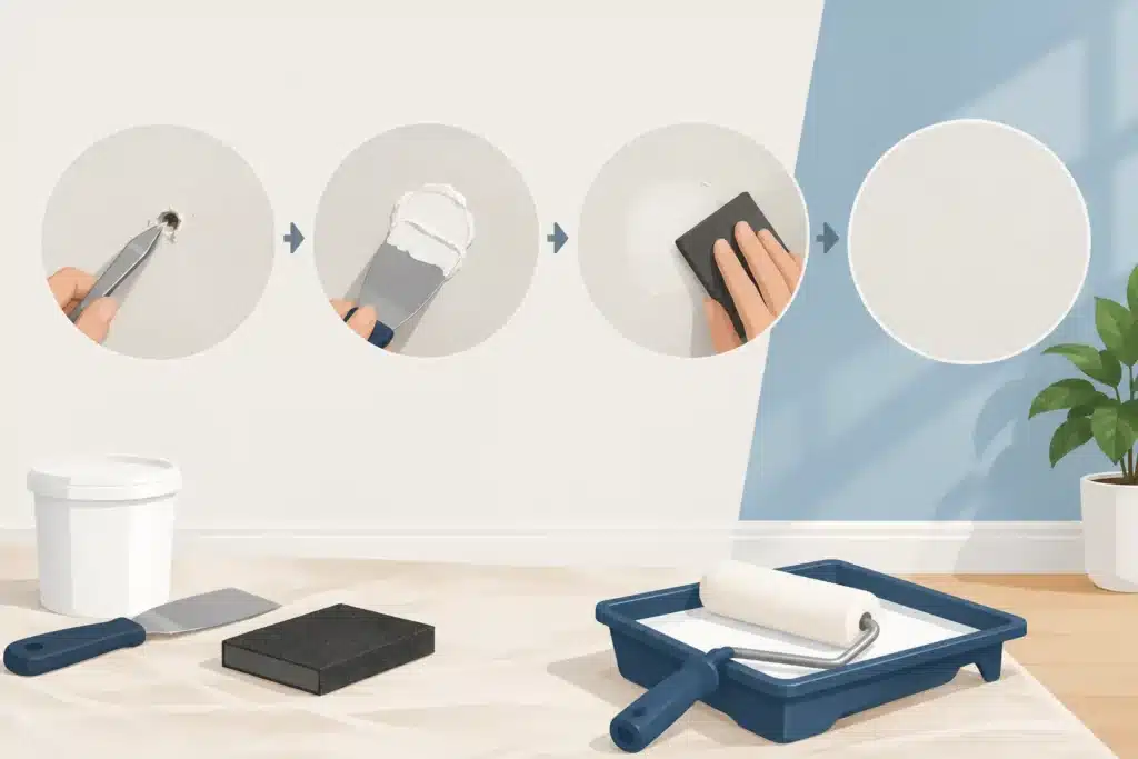 How to Fix Nail Holes for a Smooth Painted Finish