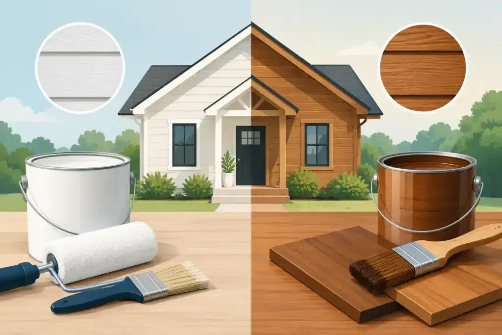 Paint Versus Stain: Which Finish Fits Your Home?