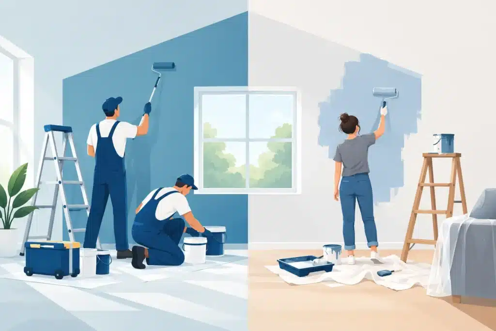 Professional Painters Versus DIY: What Pays Off?